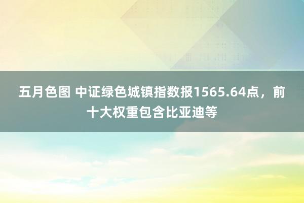 五月色图 中证绿色城镇指数报1565.64点，前十大权重包含比亚迪等