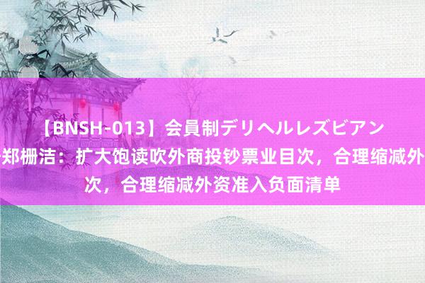 【BNSH-013】会員制デリヘルレズビアン 国度发改委主任郑栅洁：扩大饱读吹外商投钞票业目次，合理缩减外资准入负面清单