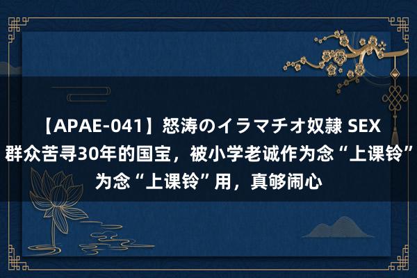 【APAE-041】怒涛のイラマチオ奴隷 SEXコレクション 群众苦寻30年的国宝，被小学老诚作为念“上课铃”用，真够闹心